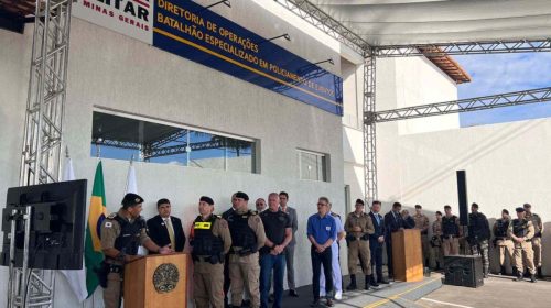 inauguração do Batalhão Especializado em Policiamento de Eventos (Bepe) da Polícia Militar de Minas Gerais
