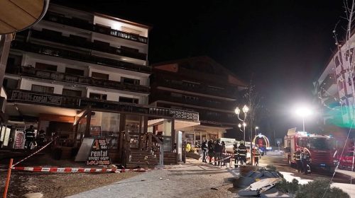 incêndio no bar Le Constellation, na estação de esqui de luxo de Crans-Montana, na Suíça