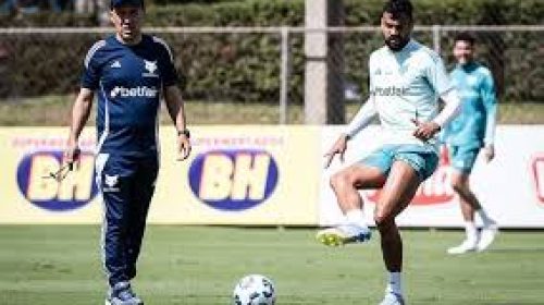 leonardo jardim em treino do cruzeiro