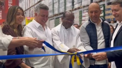pedrinho bh - Prefeito Damião e Leonardo Jardim participam de inauguração de supermercado do gestor do Cruzeiro