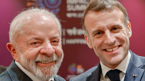 presidente da França, Emmanuel Macron, estendeu um convite ao presidente Luiz Inácio Lula da Silva