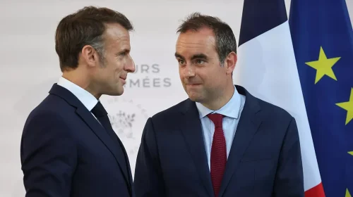 presidente da frança Emmanuel Macron e o novo primeiro ministro Sébastien Lecornu