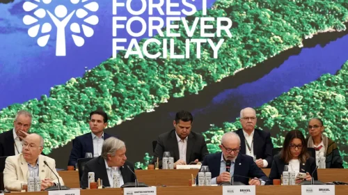 presidente lula e outras autoridades na cop 30 - projeto sobre florestas tropicais