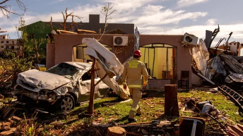tornado em Rio Bonito do Iguaçu no parana